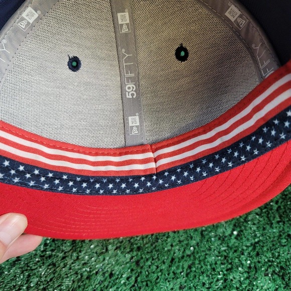 New Era Los Angeles Dodgers 59FIFTY Stars & Stripes July 4th Fitted Size 7 1/4 - Picture 11 of 11